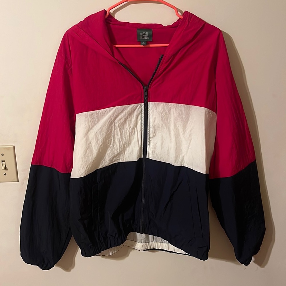 Red, White, and Blue Wild Fable Windbreaker